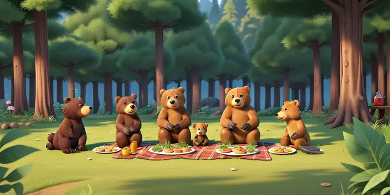 A Bear Family's Magical Forest Adventure - Father Story - 2