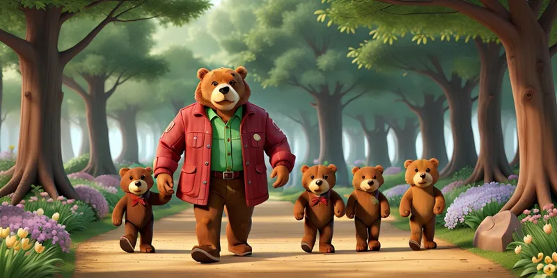 A Bear Family's Magical Forest Adventure - Father Story - 3