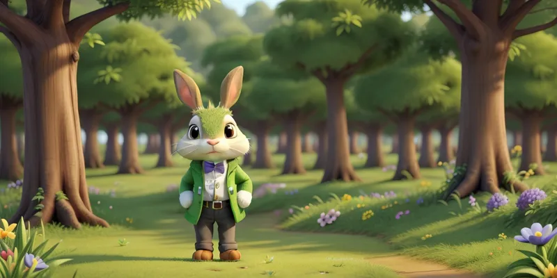 A Curious Rabbit's Journey Through the Forest - Animals Story - 5