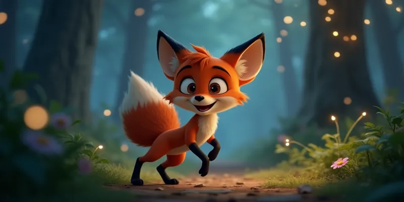 Cheerful Fox Finn and the Enchanted Forest’s Magic Tasks