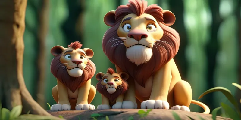 Father, Son, and the Magical Lion Leon's Journey - 7