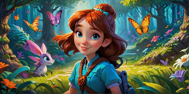 Join Lily on Whimsical Journey Through the Enchanted Forest