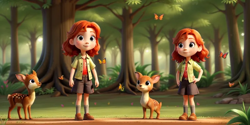 Lily Discovers Talking Animals Saves the Enchanted Forest