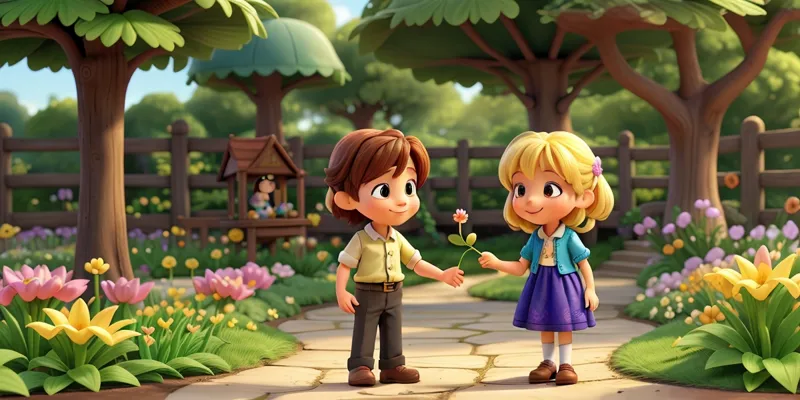 Lily & Sam Magical Garden Where Wishes Bloom with Kindness - 2