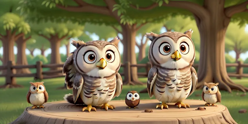 Ollie Big Day Young Owl Learns Responsibility Helping Friend - 2