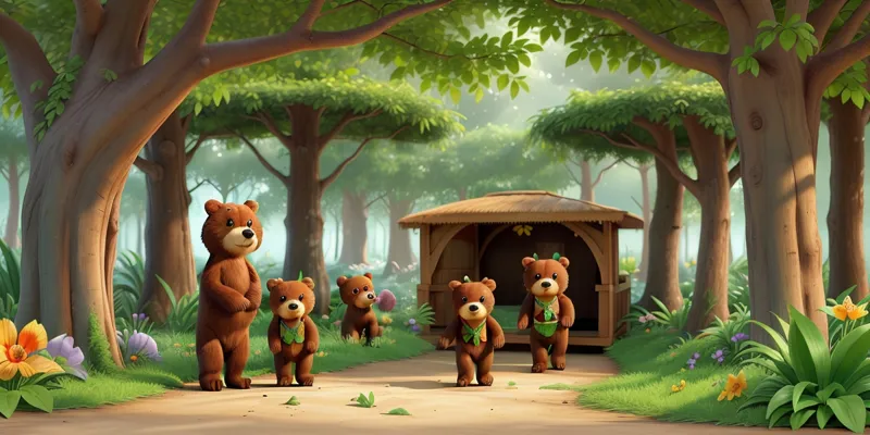 The Bear Family Unforgettable Adventure in Enchanted Forest - 2