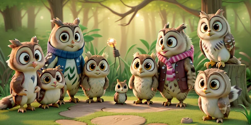 The Littlest Owl's Biggest Adventure Tale Bravery Friendship - 2