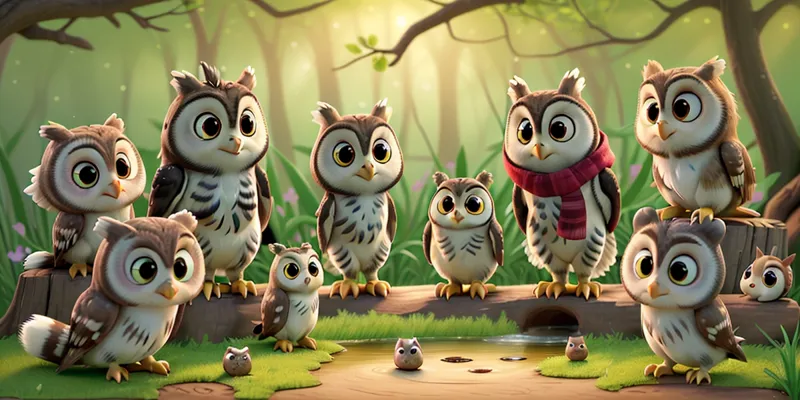 The Littlest Owl's Biggest Adventure Tale Bravery Friendship - 3