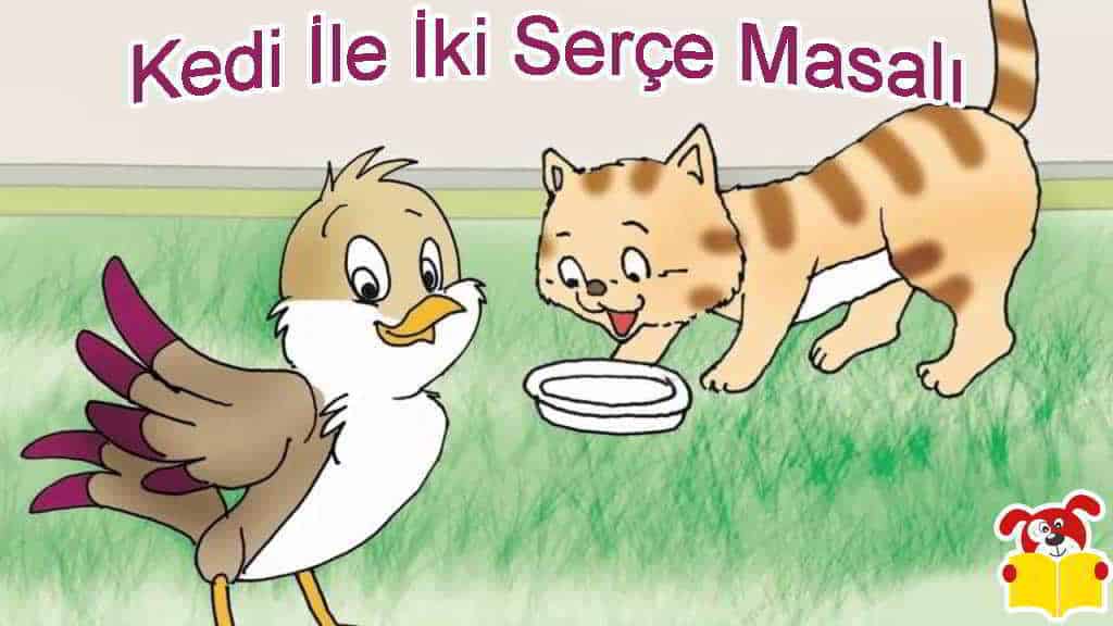 Kedi İle İki Serçe Hikayesi - Masal Oku image